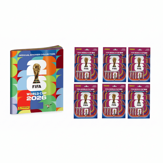 2026 FIFA World Cup Sticker Starter Set XL – WM 2026 Sammelalbum + 6 Sticker Packs Bundle - Cardframes.de