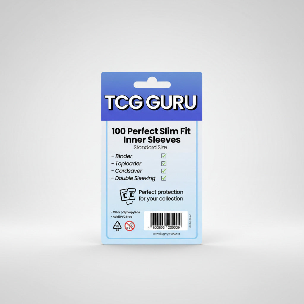 TCG Guru Perfect Slim Fit Inner Sleeves Standard (100 Stück) - Cardframes.de