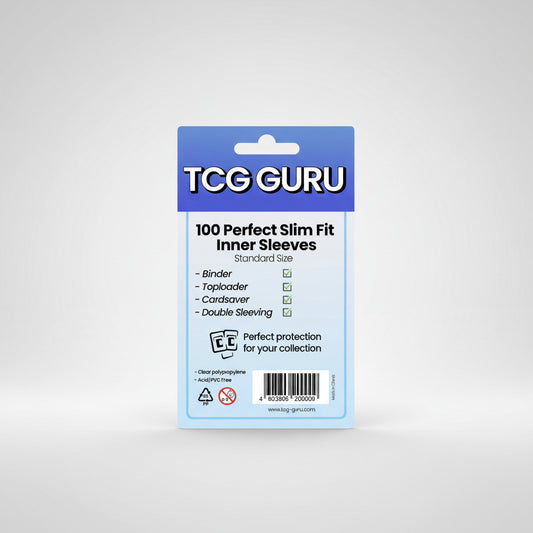 TCG Guru Perfect Slim Fit Inner Sleeves Standard (100 Stück) - Cardframes.de
