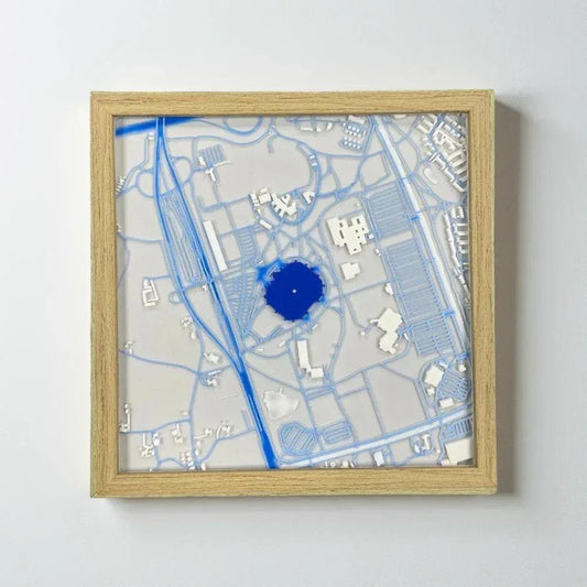 Schalke 04 3D Wandbild Arena - Cardframes.de
