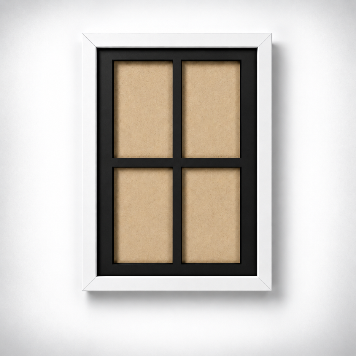 Magnetic Holder Rahmen für 4 Karten Weiß – 2×2 Kartendisplay