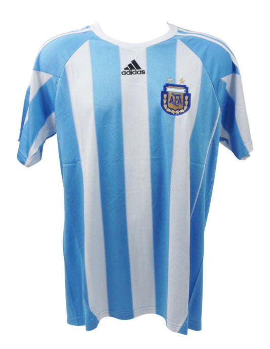 Javier Zanetti Signiertes Argentinien Trikot – Original Adidas Authentic Heimtrikot Nr. 8 mit Beckett COA