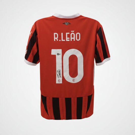 Rafael Leão Signiertes AC Milan Trikot 2024/25 – Original Puma Authentic Heimtrikot Nr. 10 mit Beckett COA