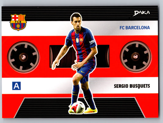 Sergio Busquets - DAKA Top Audience 2025-26 FC Barcelona #EB-13 Echoes of Barcelona (Mixtape) Insert nummeriert