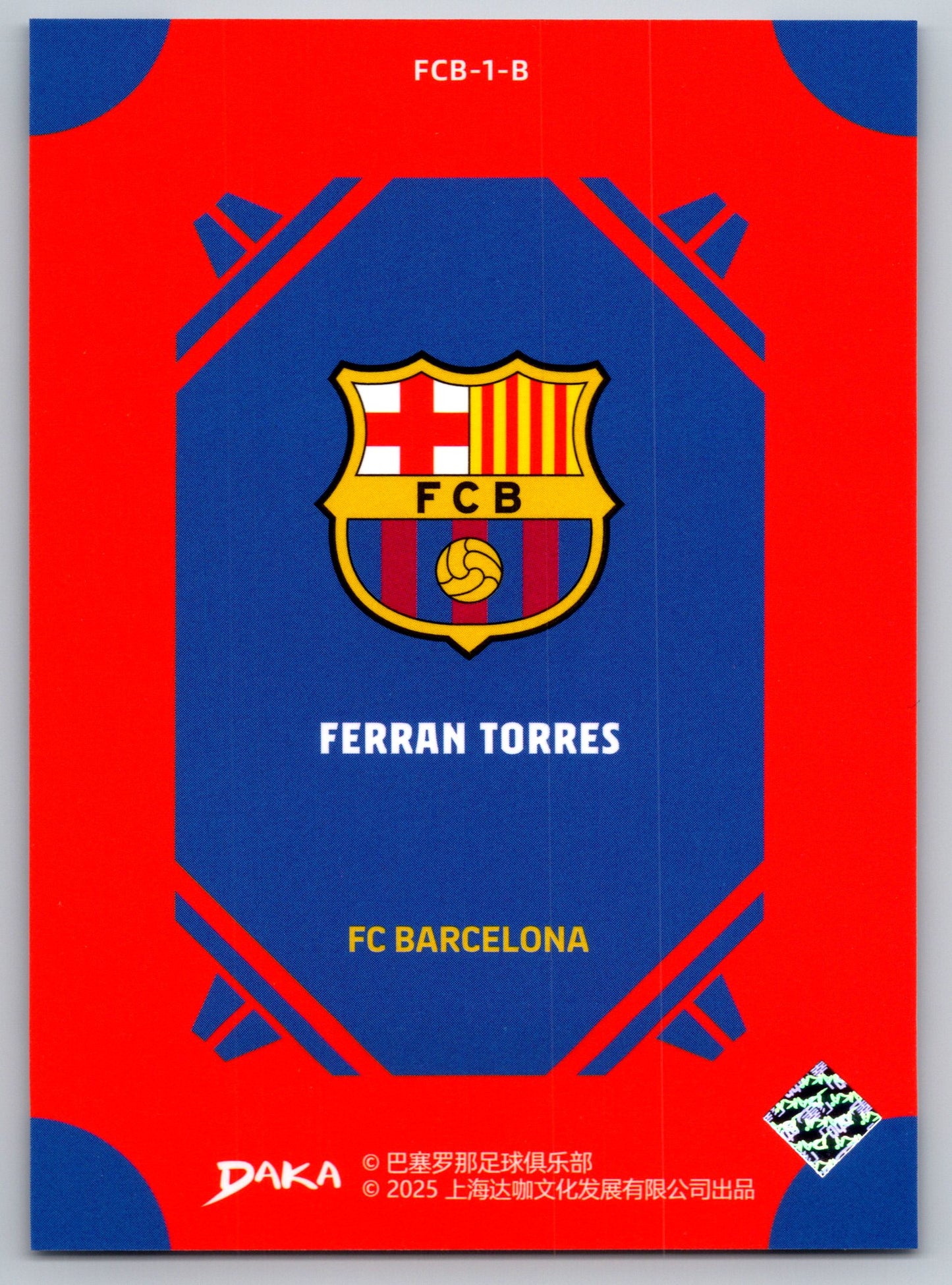 Ferran Torres - DAKA Top Audience 2025-26 FC Barcelona #FCB-1-B Fußball Sammelkarte