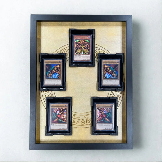 Yu-Gi-Oh Exodia Holzrahmen,für Karten im Magnetholder Gold - Cardframes.de