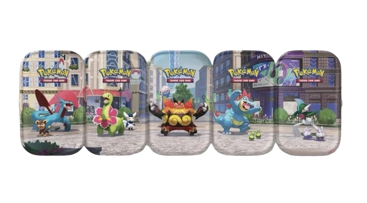 Pokémon Mini Tin Illumina City – Deutsche Mini-Tin mit 2 Boostern | Pokémon Sammelkartenspiel
