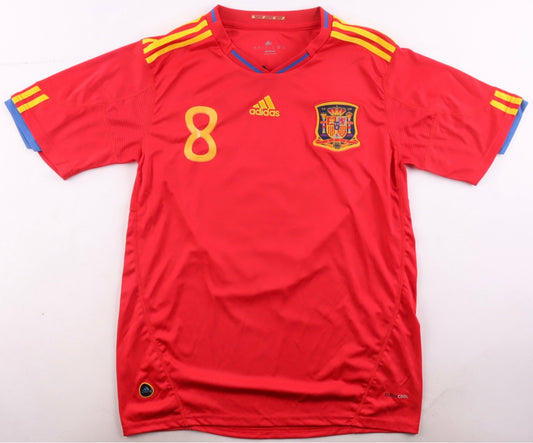 Xavi Hernández Signiertes Spanien Trikot WM 2010 – Original Adidas Authentic Weltmeister-Trikot Nr. 8 mit JSA COA