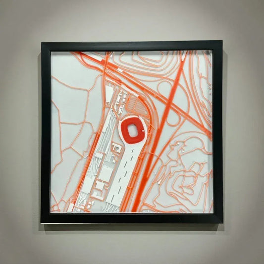 Bayern München 3D Wandbild Stadion - Cardframes.de