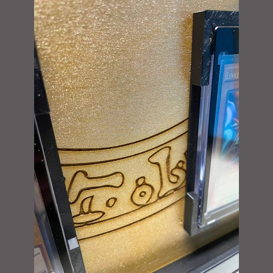 Yu-Gi-Oh Exodia Holzrahmen,für Karten im Magnetholder Gold - Cardframes.de