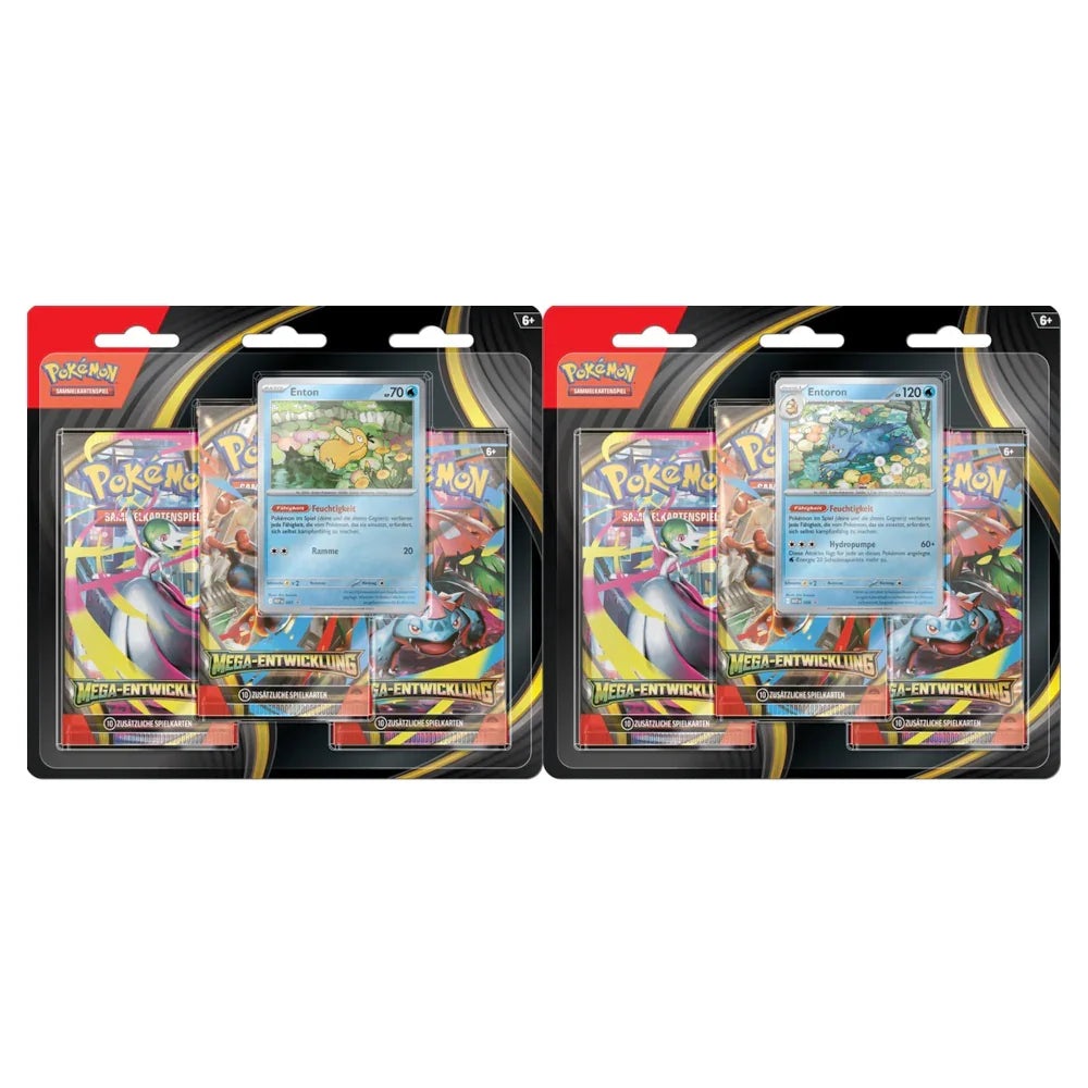 Pokémon Mega-Entwicklung ME01 3 Pack- Blister DE