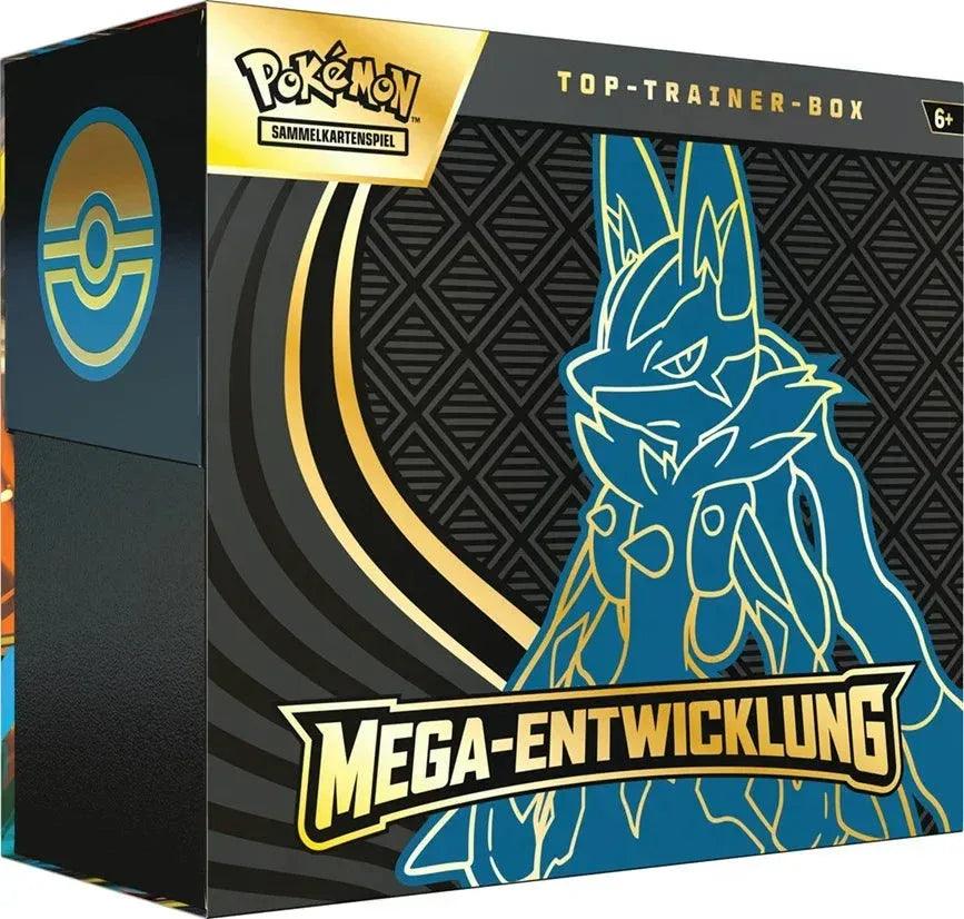 Pokémon ME01 Mega-Lucario Top Trainer Box DE - Cardframes.de