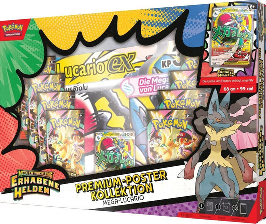 Pokémon Premium-Poster-Kollektion Mega-Entwicklung - Erhabene Helden: Mega-Guardevoir-ex oder Mega-Lucario-ex - Cardframes.de