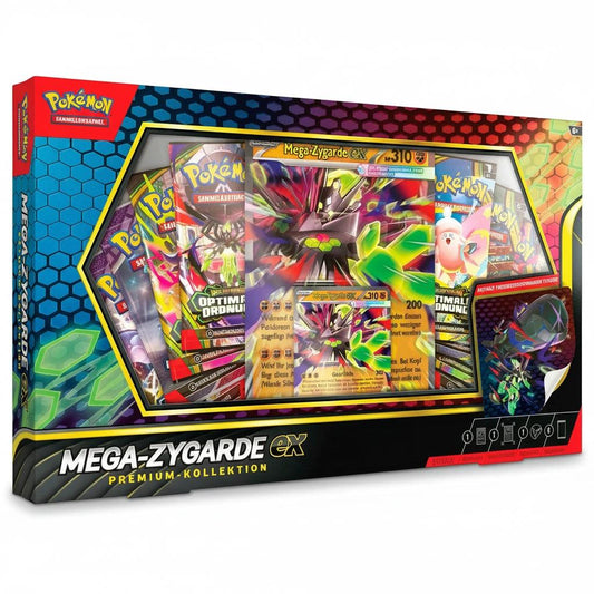 Pokémon TCG Mega-Entwicklung Mega-Zygarde ex Premium-Kollektion – Optimale Ordnung Sammelkarten Set