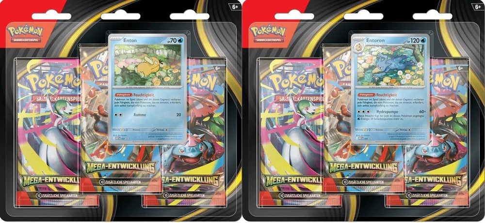 Pokémon Mega-Entwicklung ME01 3 Pack- Blister DE