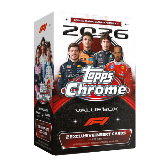 2026 Topps Chrome Formel 1 Value Box, Verpackung