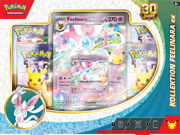 Pokémon 30 Jahre Kollektion Feelinara-ex Detailansicht der Promokarte