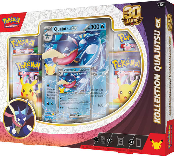 Pokémon 30 Jahre Kollektion Quajutsu-ex überdimensionale Sammlerkarte