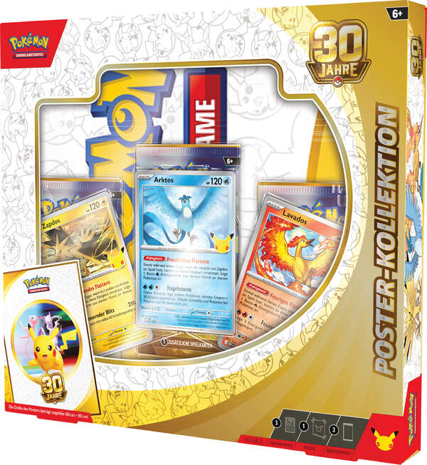Pokémon 30 Jahre Poster-Kollektion doppelseitiges Poster
