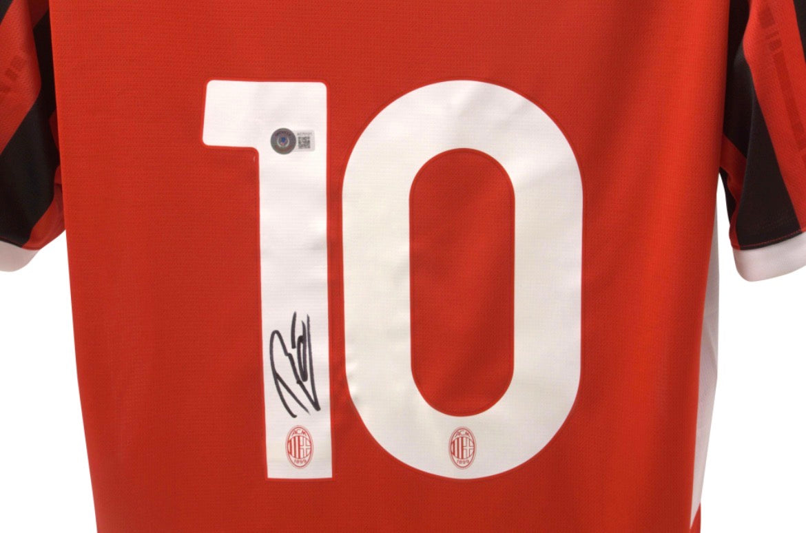 Rafael Leão Signiertes AC Milan Trikot 2024/25 – Original Puma Authentic Heimtrikot Nr. 10 mit Beckett COA