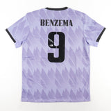 Karim Benzema Signiertes Real Madrid Auswärtstrikot 2022/23 – Original Adidas Nr. 9 mit Beckett COA | Sein letztes Real Madrid Trikot