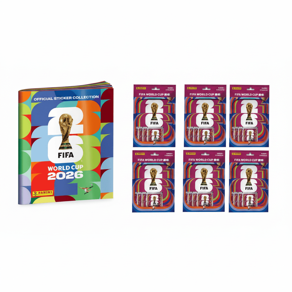 2026 FIFA World Cup Sticker Starter Set XL – WM 2026 Sammelalbum + 6 Sticker Packs Bundle - Cardframes.de