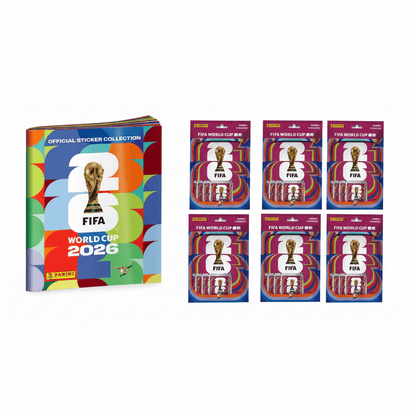 2026 FIFA World Cup Sticker Starter Set XL – WM 2026 Sammelalbum + 6 Sticker Packs Bundle - Cardframes.de