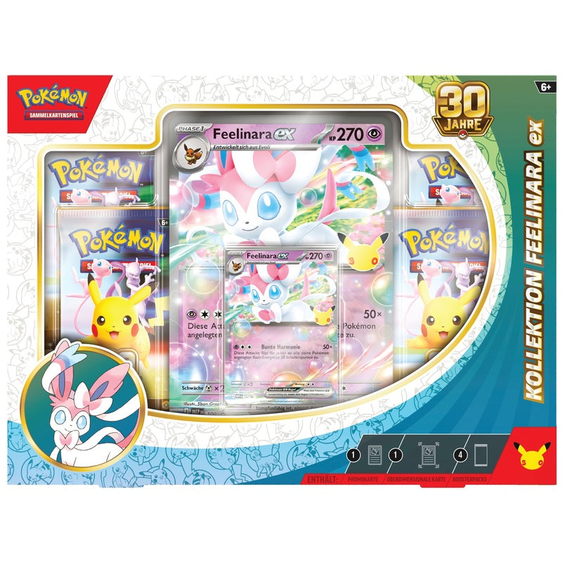 Pokémon Kollektion 30 Jahre Feelinara-ex, deutsche Verpackung