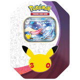 Pokémon Tin-Box 30 Jahre Quajutsu-ex, deutsche Metalldose im Nacht-Design