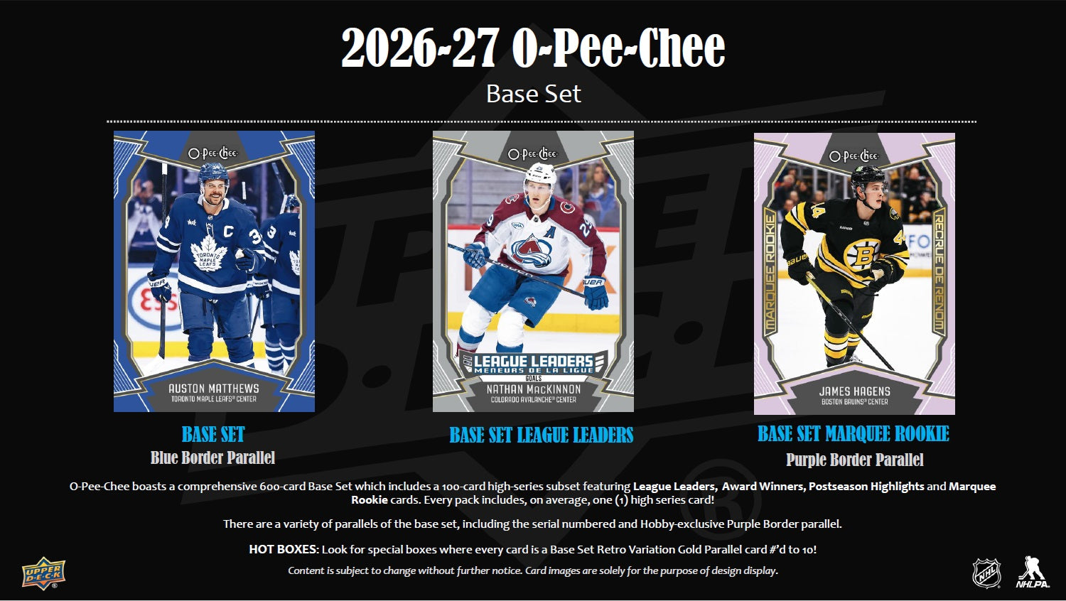 O-Pee-Chee 2026-27 – Kartenvorschau