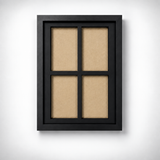 Magnetic Holder Rahmen für 4 Karten Schwarz – 2×2 Display