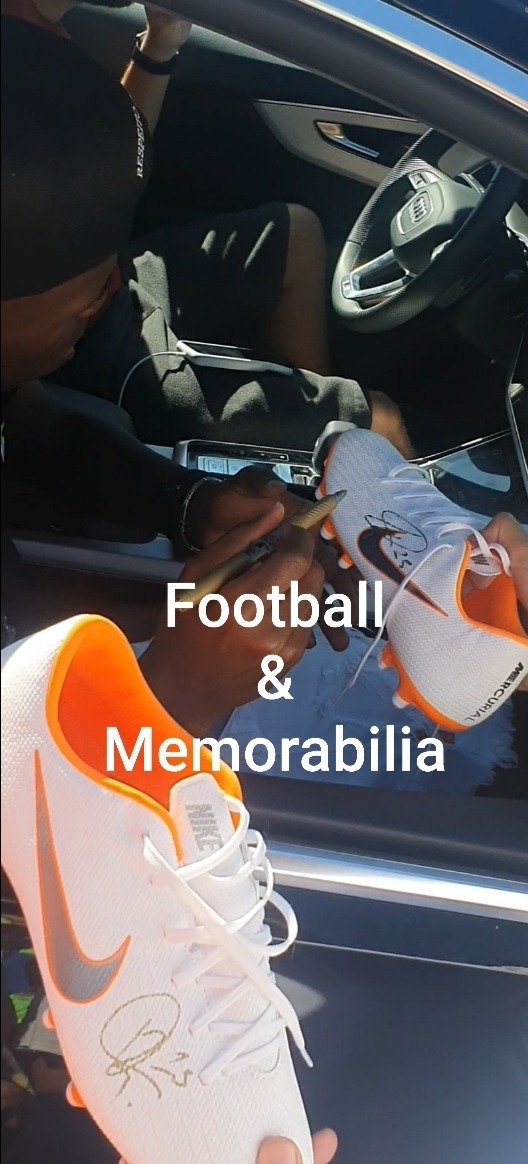 Vinícius Jr. Signierter Nike Mercurial Fußballschuh Weiß – Real Madrid 2019/20 | Handsigniert mit Fotoproof