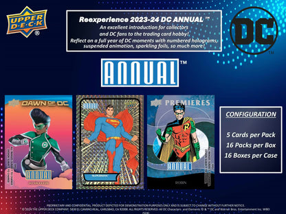 DC Upper Deck Annual 2023–2024 Trading Cards – Offizielle DC Sammelkarten Booster & Box