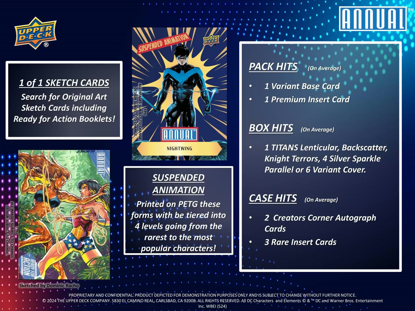 DC Upper Deck Annual 2023–2024 Trading Cards – Offizielle DC Sammelkarten Booster & Box