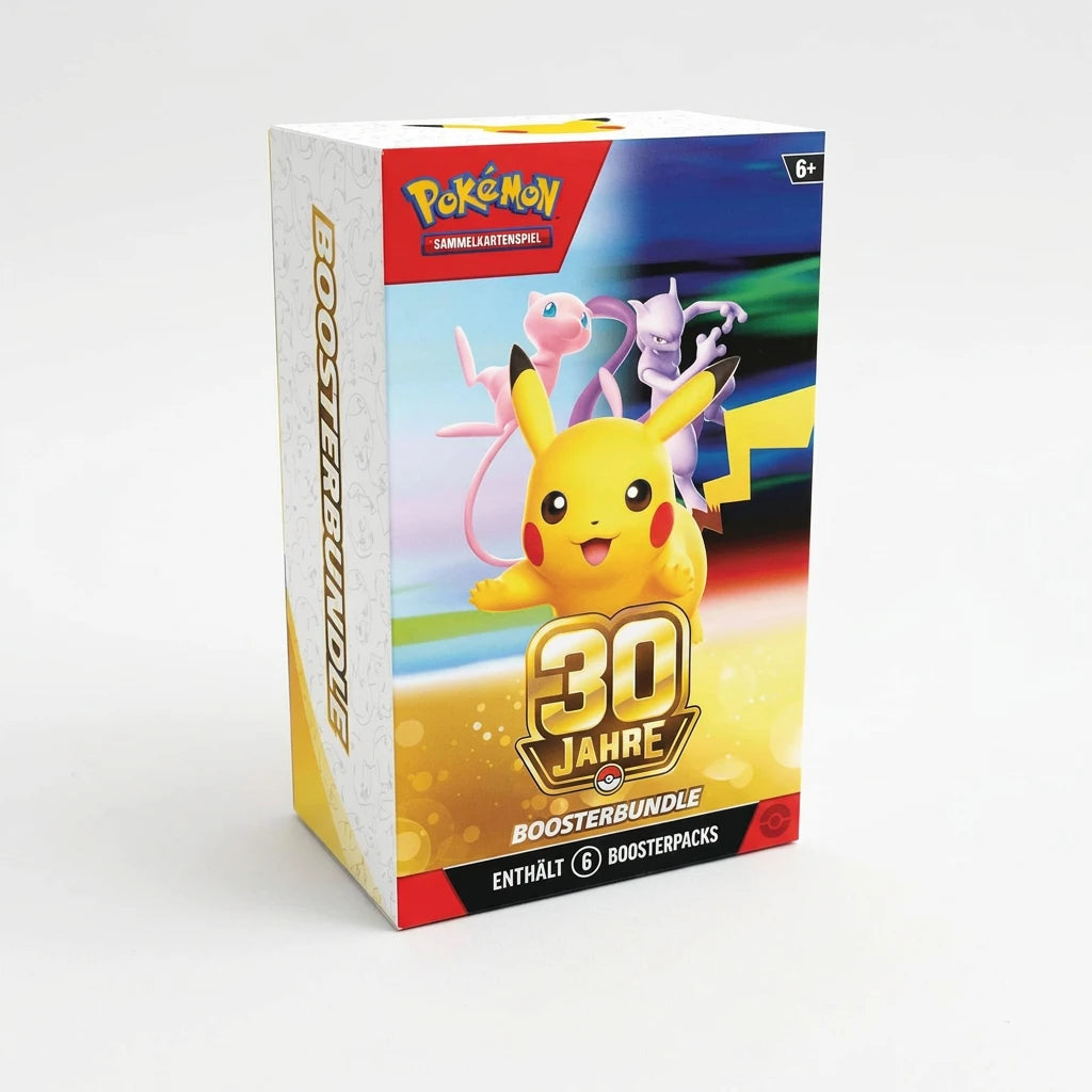 Pokémon Boosterbundle 30 Jahre, deutsche Verpackung mit 6 Boostern