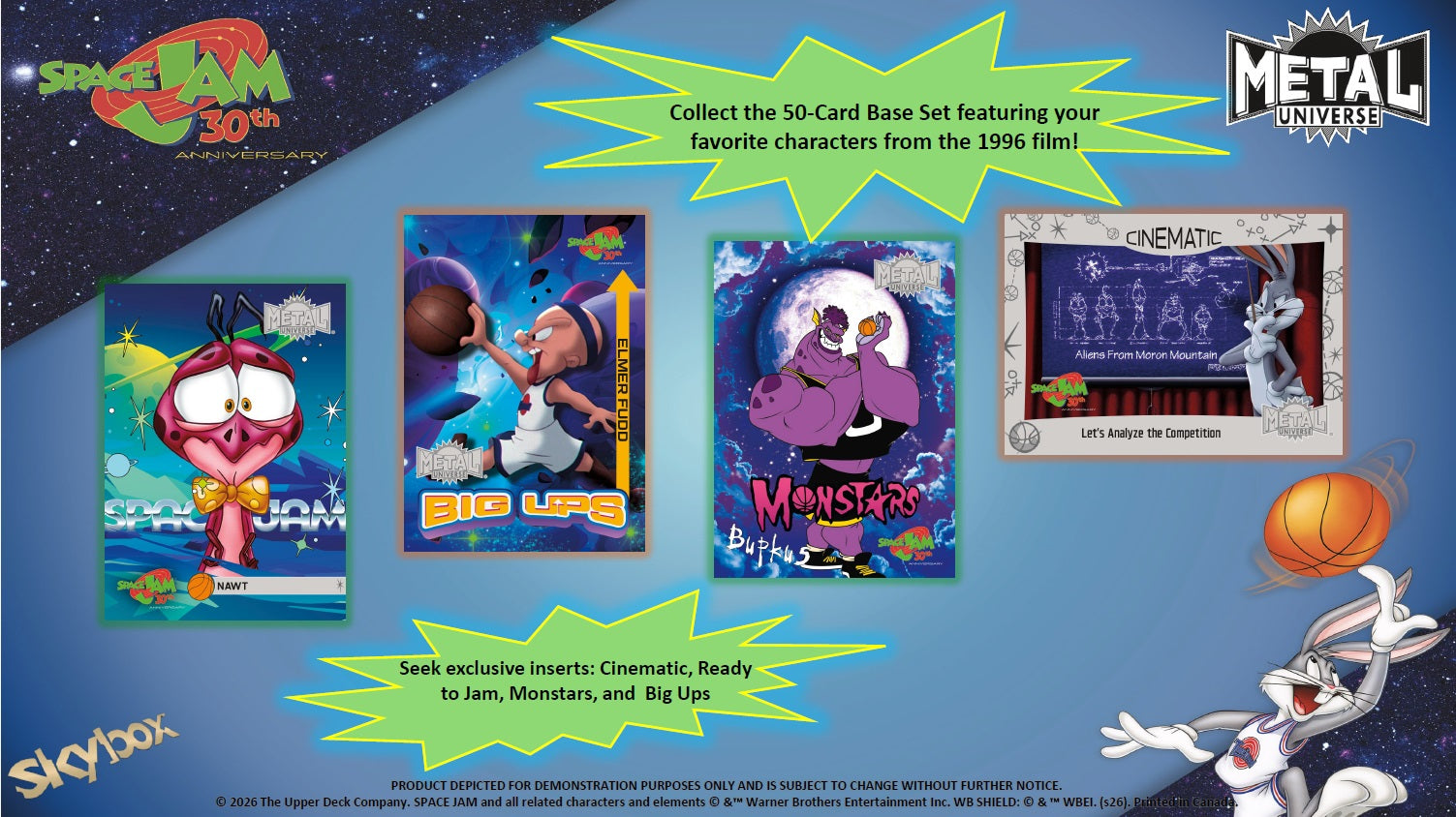 Skybox Metal Universe Space Jam 30th Anniversary – Kartenvorschau