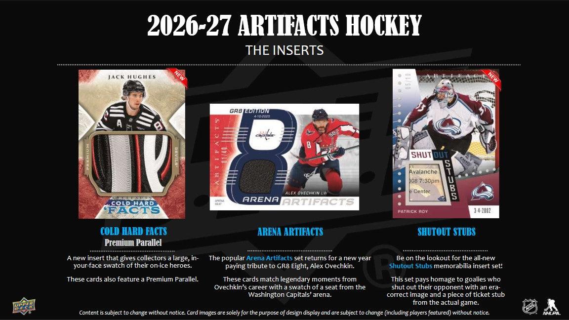 2026–27 NHL Upper Deck Artifacts Hockey (Hobby Box) | Vorbestellung | Release 15.09.2026 - Cardframes.de