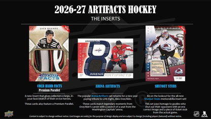 2026–27 NHL Upper Deck Artifacts Hockey (Hobby Box) | Vorbestellung | Release 15.09.2026 - Cardframes.de