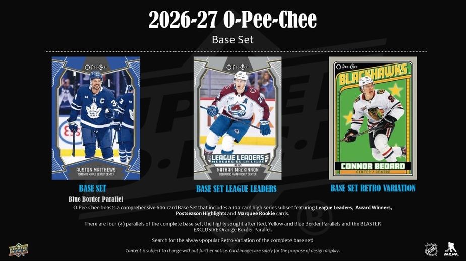 O-Pee-Chee 2026-27 Mass Blaster – Kartenvorschau