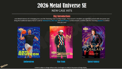 2026 Metal Universe SE Hobby Box | Upper Deck Trading Cards - Cardframes.de