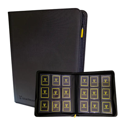 Goatward Toploader Binder 9 Pocket Zip Schwarz für 360 Toploader