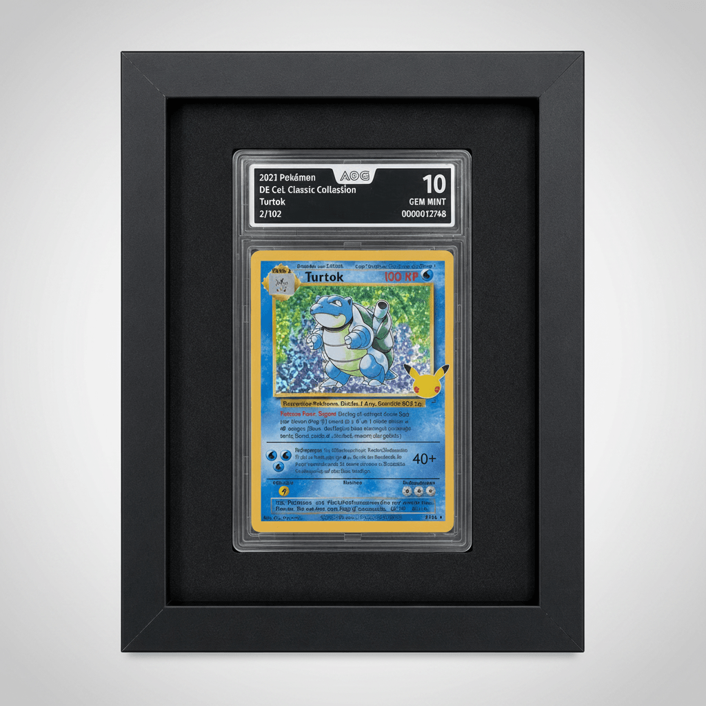 Rahmen für 1 AOG Slab Schwarz - Cardframes.de
