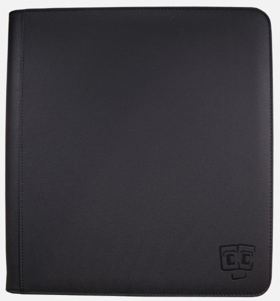 TCG Guru 12 Pocket Toploader Leather Binder Black