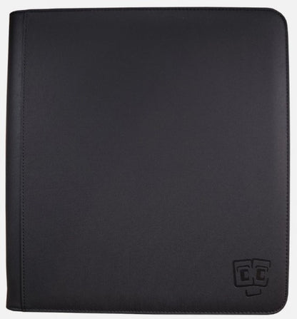 TCG Guru 12 Pocket Toploader Leather Binder Black