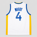 Moses Moody Signiertes Golden State Warriors Trikot – Custom Jersey Weiß Nr. 4 Größe XL mit Beckett COA