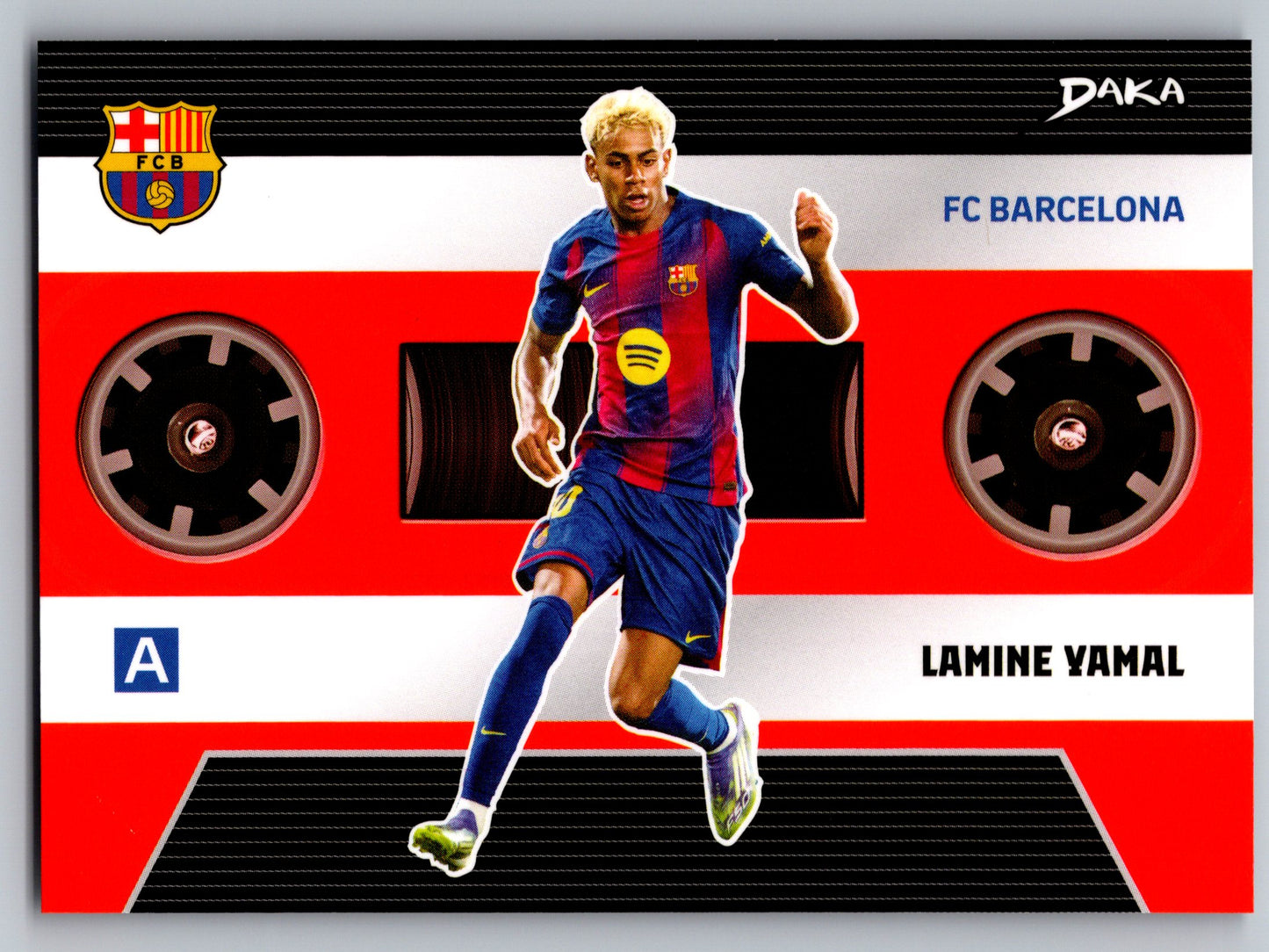 Lamine Yamal - DAKA Top Audience 2025-26 FC Barcelona #EB-5 Echoes of Barcelona (Mixtape) Insert nummeriert