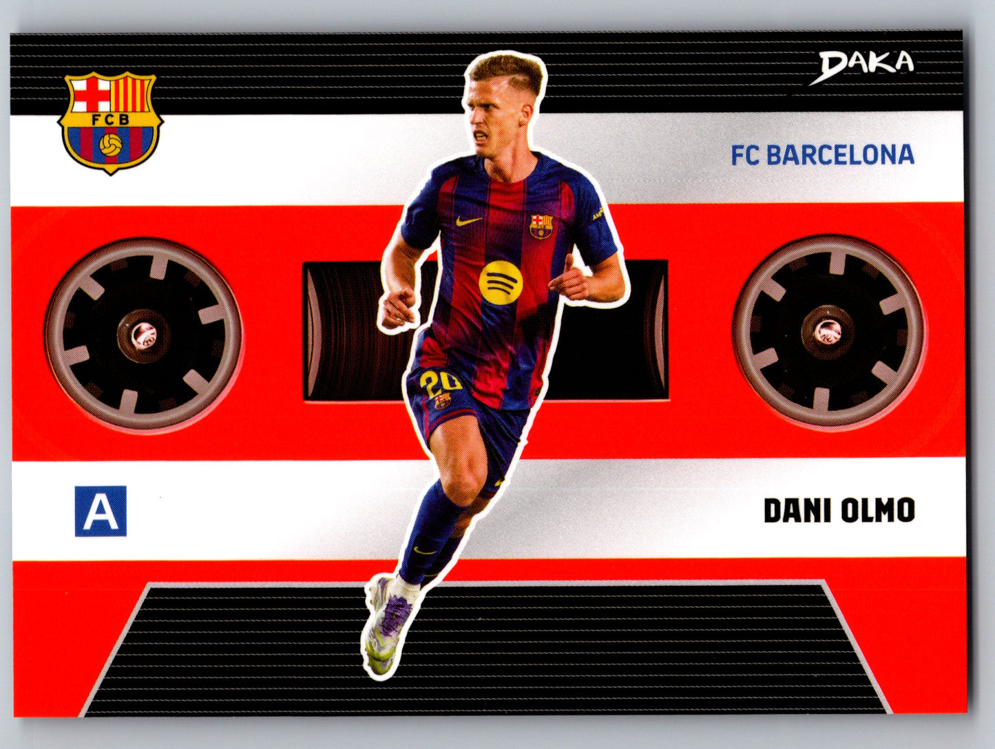 Dani Olmo - DAKA Top Audience 2025-26 FC Barcelona #EB-9 Echoes of Barcelona (Mixtape) Insert nummeriert