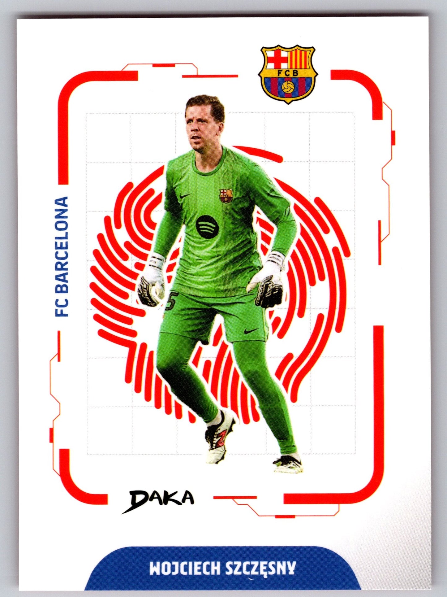 Wojciech Szczęsny - DAKA Top Audience 2025-26 FC Barcelona #EK-11 Electrical Pattern Key (Locked) Insert