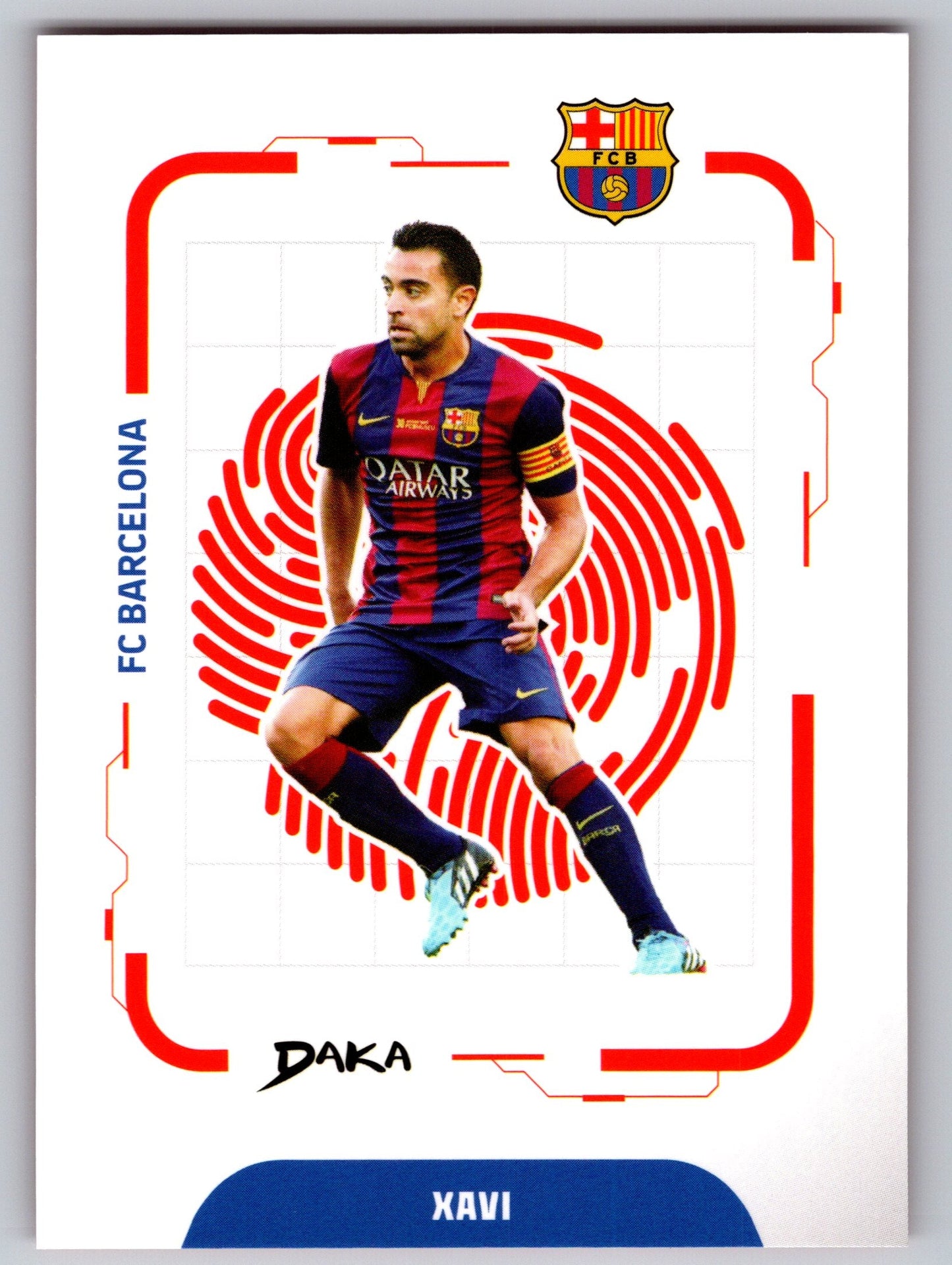 Xavi - DAKA Top Audience 2025-26 FC Barcelona #EK-18 Electrical Pattern Key (Locked) Insert Legende