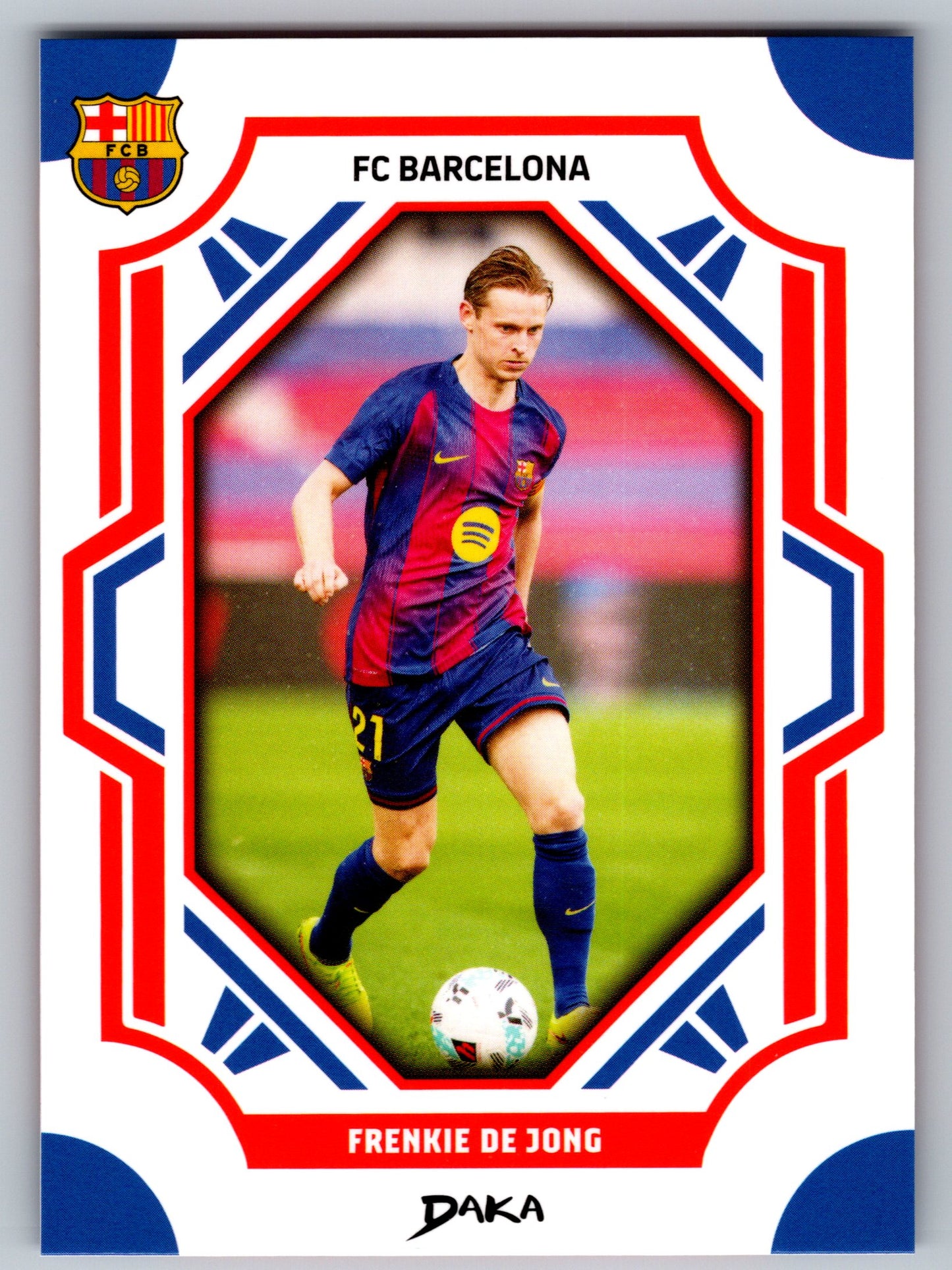 Frenkie de Jong - DAKA Top Audience 2025-26 FC Barcelona #FCB-10-B Fußball Sammelkarte